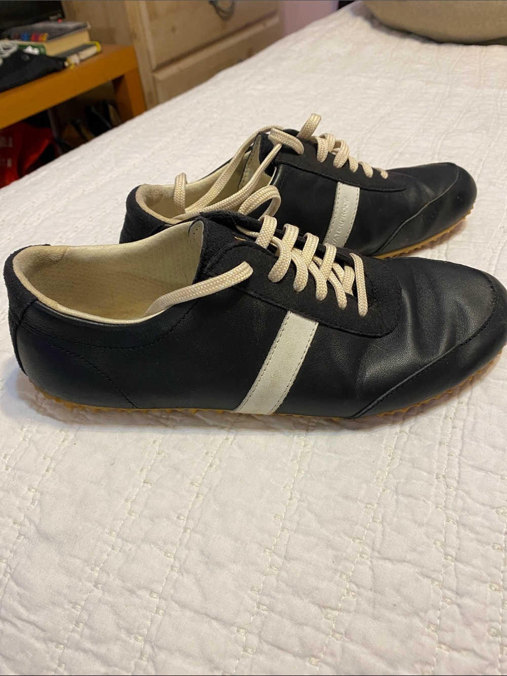 PLAE Black Sneakers with Cream Accents